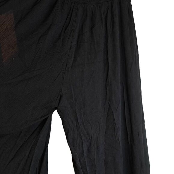 Kona Sol Long Side Slit Flowy Linen Pants - Picture 5 of 8